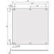 Schroff Front panel, unshielded, screw assembly 6 U, 84 HP, 2.5 mm, Al, anodized