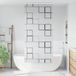 Prolenta Maison Exclusive - Rideau de douche avec caisse intégrée, dimensions 100x240 cm, largeur du tissu 96 cm