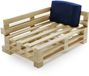 Bananair Coussin de palette bleu 60x40 cm