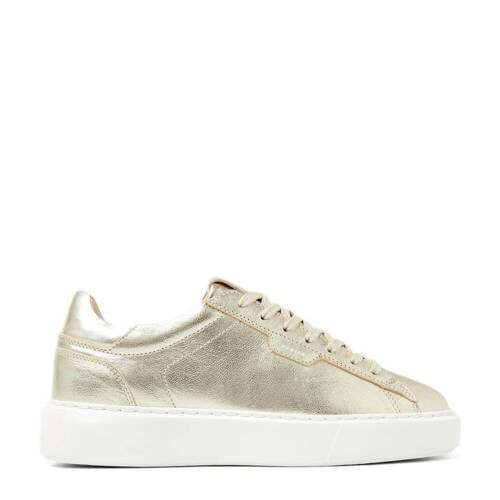 Nubikk Nubikk leren sneakers goud metallic