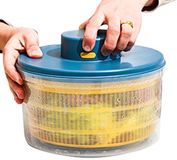 Salade Spinner Électrique Sans Marque, Bleu, Plastique, Rond