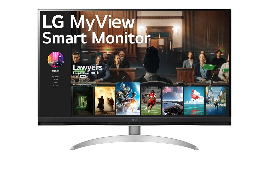 LG 32SQ700S 32" 4K Smart Monitor - USB-C, WebOS, Wi-Fi