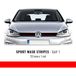 Quattroerre 17070 strepen Adesive voor Golf 7 rood, 1 stuk, 20 mm x 1 m