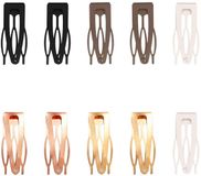 LONEEDY Lange metalen haarspelden, 8,9 cm lang, antislip, 10 stuks, voor vrouwen en meisjes (zwart)