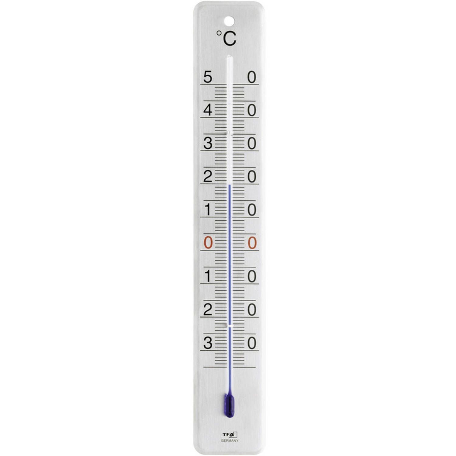 Ubbink Binnen/buiten thermometer RVS 4,5 x 28 cm