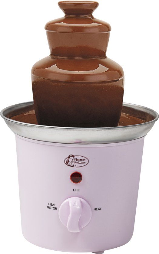 Bestron Chocoladefontein - Roze - 60W - Met Indicatielampje