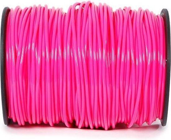 Springtouw Op Rol Roze 120 Meter - Kunststof