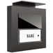 m-e modern-electronics ADV-1010 A Vistadoor Unité extérieure pour unité extérieure (audio) pour interphone filaire Maison individuelle Anthracite
