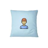 Bona Basics Decoratieve kussenhoes Lichtblauw 45x45 cm