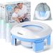 BeiJingLiangPinJiaZuoKeJiWenHuaFaZhanYouXianGongSi Pot de voyage pour tout-petit abattant de toilette portable avec sac de rangement