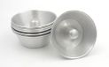 Mali'S 43108, mini-savarins en babasvormen, 6 stuks, Ø 7 cm x H 2,8 cm, aluminium, zilver