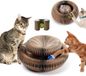 OEM Nova Markt Katten krabplank 2 in 1 opvouwbare kartonnen krabmat met bel duurzaam en recyclebaar kattenkrabmeubel bruin Karton 11 cm