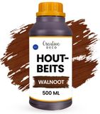 Creative Deco Houtbeits op Waterbasis | Walnoot Kleur | 500 ml