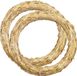 Sans marque Couronnes de paille/couronnes - 2x - paille - D27 x H3 cm - couronne/couronne de porte DIY/loisirs