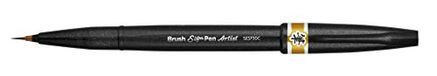 Pentel Brush Sign Pen Artist SESF30C 1 Stuk oker