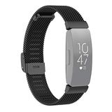 By Qubix Qubix - Milanese bandje met gesp - Maat: Small - Zwart
