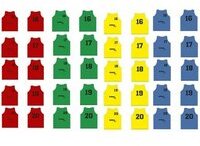 Set of 5 Chasubles Numbered 16 to 20 Softee