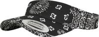 Flexfit Bandana Print Visor/zonneklep Zwart
