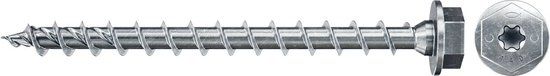 Fischer 566379 Houtschroef 10 mm x 140 mm Zeskantkop Torx 50 stuks