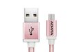 ADATA AMUCAL-100CMK-CRG USB-kabel - 1m - USB 2.0 - Roze/Goud