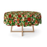 MARTINA HOME Tafelkleed van kunsthars, ster, uniek, 140 cm, rond