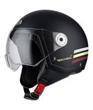 NZI Vintage 3 helm, zonder geslacht, triband, zwart en bordeauxrood, maat S