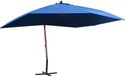 Maison Exclusive - Parasol de jardin avec mât en bois, 400x300 cm, bleu