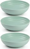 Plasticforte Bols/petits bols - 6x - dessert/petit déjeuner - plastique - D22 x 5.5 cm - vert menthe