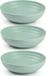 Plasticforte Bols/petits bols - 6x - dessert/petit déjeuner - plastique - D22 x 5.5 cm - vert menthe