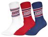 NFL NY GIANTS Crew Socks - 3-pack - Wit/Rood/Blauw - Maat 43/46