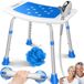 KESSER Douchekruk verstelbaar Douchestoel 39-57 cm, antibacterieel, waterafstotend, anti-slip, tot 136 kg