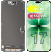 ZY Display met Touchscreen voor Apple iPhone 17, met Frame, LCD In-Cell IC Movable Versie, Zwart