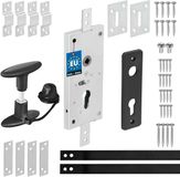 KOTARBAU® Garagedeurslot, Kanteldeurslot, Verzinkt Staal, 60 mm, Zilver