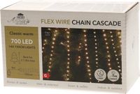 Anna's Collection Anna Collection Cascade kerstverlichting - 700 leds - warm wit - voor kerstboom 180 cm - lichtnet