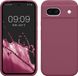 kwmobile telefoonhoesje geschikt voor Google Pixel 8a - Hoesje met siliconen coating - Smartphone case in orchidee paars