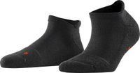 FALKE Keep Warm kort eenkleurig wol sneakersokken enkelsokken unisex grijs - maat 35-36