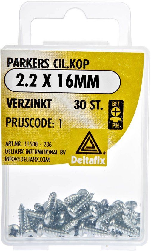 Deltafix - Delta parkers ck 2.2x16mm verz 30st