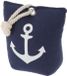 CEPEWA Deurstopper gewicht Maritiem - anker - 1 kilo - blauw - polyester
