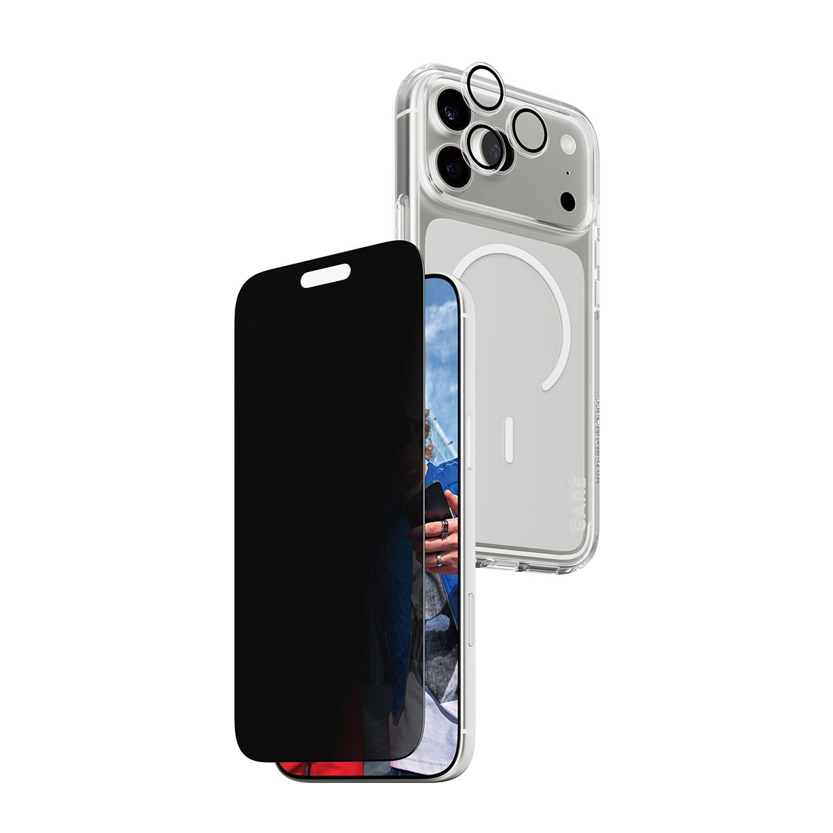 PanzerGlass CARE by PanzerGlass 3-in-1 Flagship Privacy Bundle iPhone 17 Pro Max