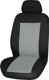 Start Saturn enkele voorstoelhoes - zwart en grijs - geschikt voor alle auto's - ook compatibel met stoelen met armleuningen
