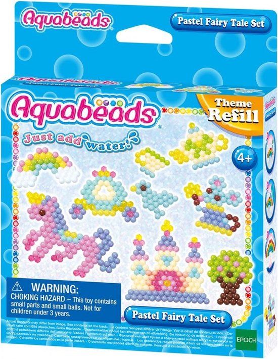 Aquabeads Thema navulling pastel sprookjesset - 540 parels