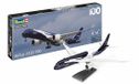 Revell Modelbouwpakket Vliegtuigen - 05612 Airbus A350-900 - Lufthansa 100 Jaar - Avion de passagers allemand - Coffret cadeau en plastique - 1:144 - Modélisme
