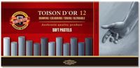 Koh-i-Noor Toison d'Or Artist's Soft Pastels - Grijze pastel set van 12