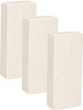 Gerimport Waterverdamper - 6x - creme wit - keramiek - 400 ml
