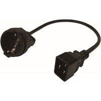 APC EPDU-PCC0B Verloopkabel C20 to Schuko/type F/ CEE 7/3 (female) 0,5M lang