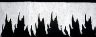 Merkloos / Sans marque IJspegel randen - 4x stuks - wit - 98 x 30 cm - winterdecoratie - sneeuwversiering