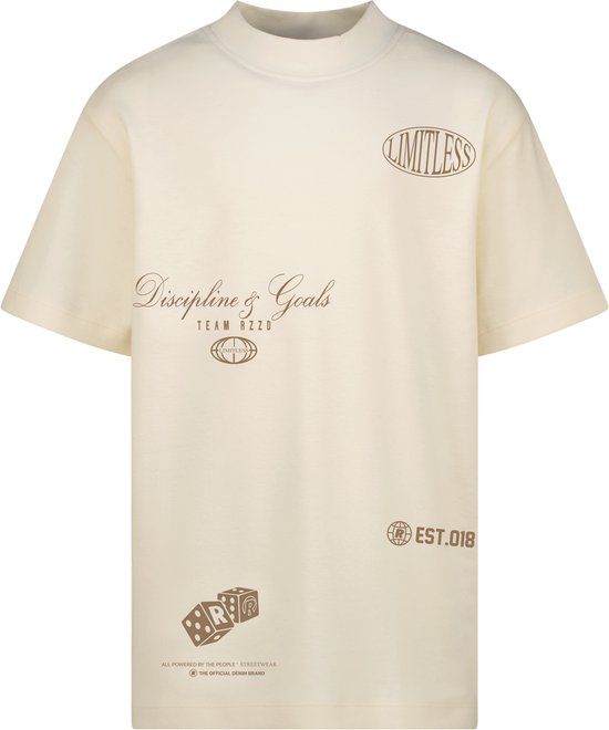 Raizzed zomer t-shirt jongens - off wit - Hold - boxy fit
