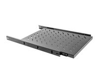 Lanberg AK-1011-B Étagère réglable Noir 60 kg 1U 48,3 cm (19") 465 mm