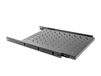 Lanberg AK-1011-B Étagère réglable Noir 60 kg 1U 48,3 cm (19") 465 mm