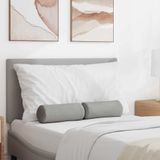 VidaXL Bolster kussens stof wolkengrijs ø 15 x 40 cm